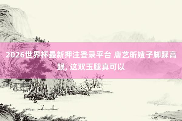 2026世界杯最新押注登录平台 唐艺昕嫂子脚踩高跟，<a href=
