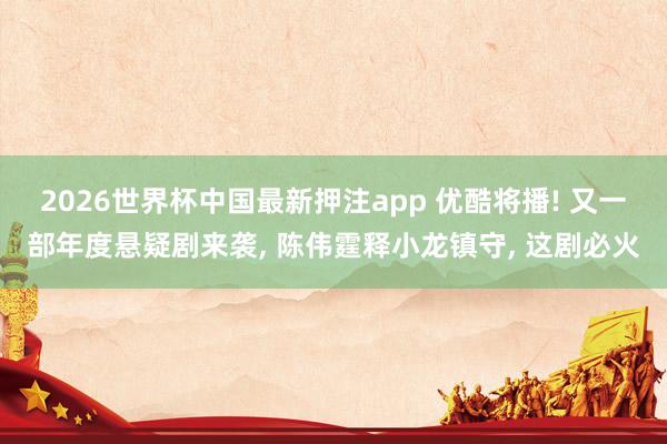 2026世界杯中国最新押注app 优酷将播! 又一部年度悬疑剧来袭， 陈伟霆释小龙镇守， 这剧必火